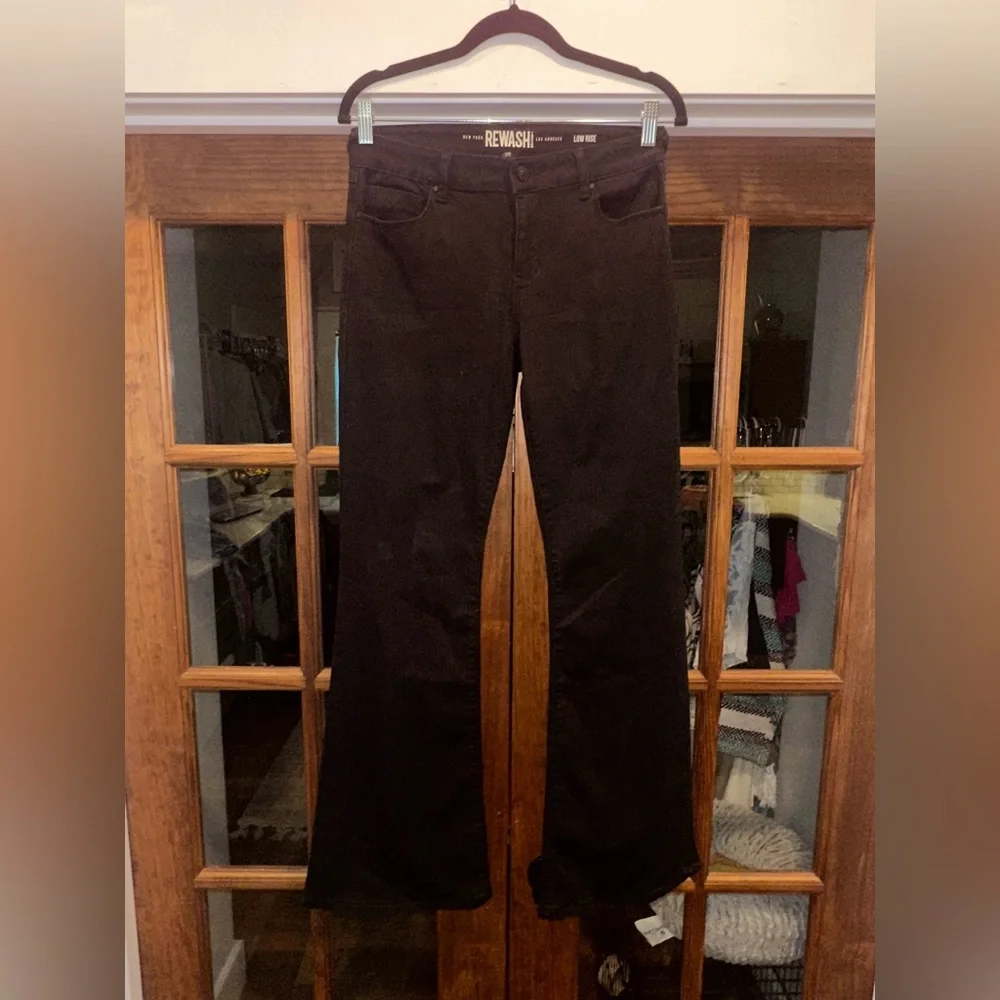 EUC Rewash Size 28 Women's Black Flare Jeans‎